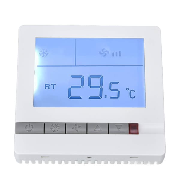 Smart Termostat Multifunktionell Luftkonditioneringskontroller med Ventilationsfunktion AC220V för Hotell Restaurang Hall