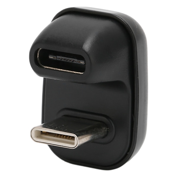 U-formad armbågsadapter Typ C, USB2.0-gränssnitt, Typ C hane till Typ C hona, förlängare för mobiltelefon, Typ C hane till Typ C hona, U-formad 2.0