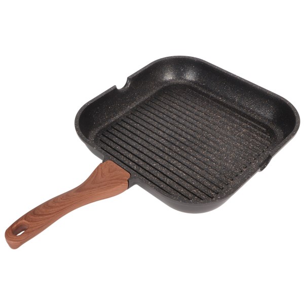 Komfur Grillpande Aluminium Induktion Firkant Stegepande Hjem Steak Non Sticking Stegepande S