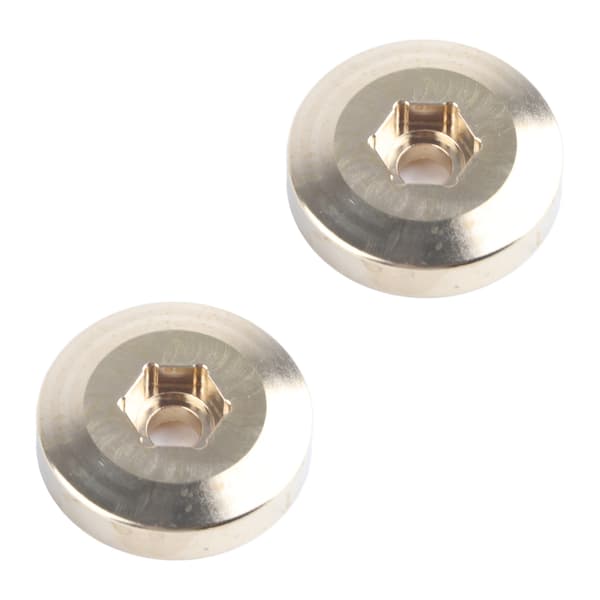 2 stk Messing Hjulvægte 1.9 2.2in RC Crawler Bil Hex Nav Adapter Model Opgraderingsdele 9mm