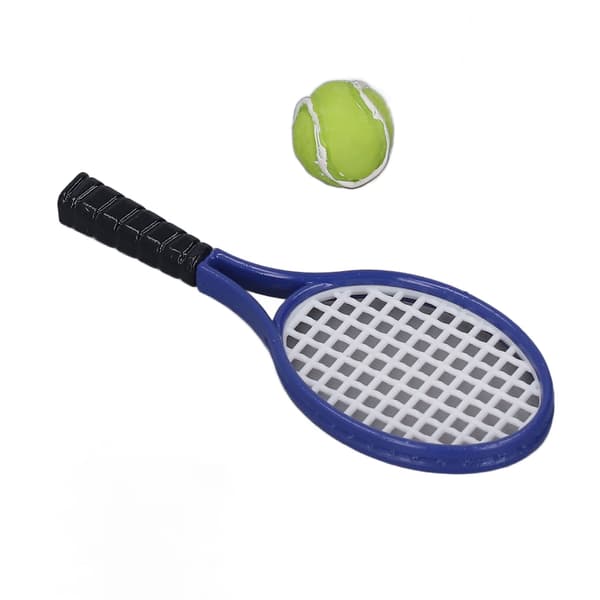 1:12 Bold Sæt Dukkehus Tilbehør Simuleret Tennis Ketsjer og Bold til Børn