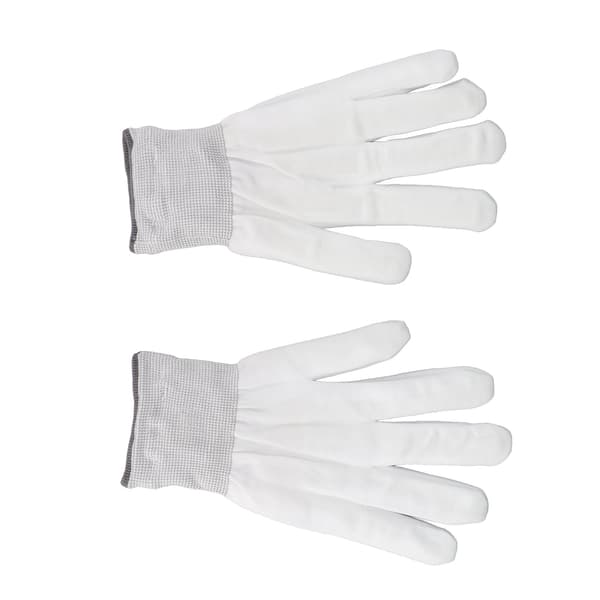 2 stk. LED-lysende hansker, stoffskjelett, lysende hansker for dans, Halloween, barn XL