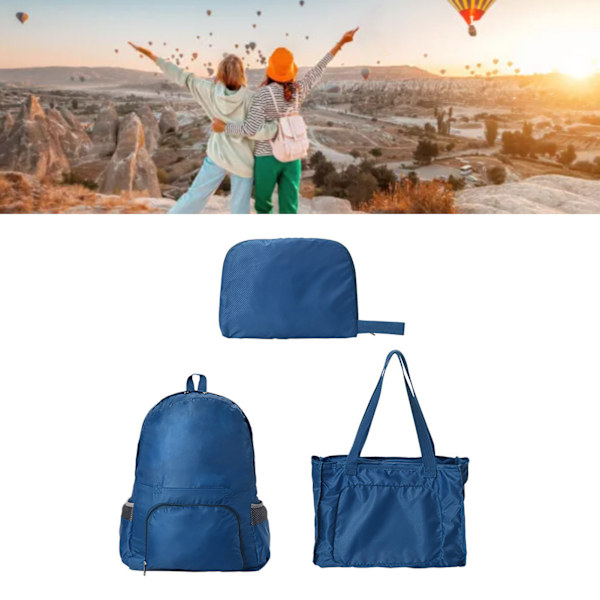 Foldbar vanntett lett multifunksjonell tursekk for campingturer