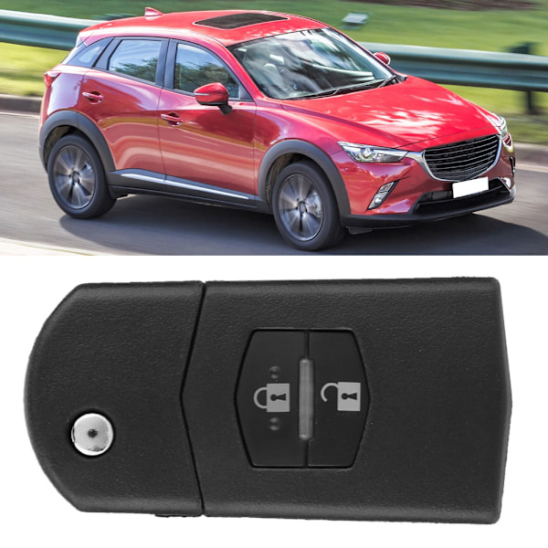 Vikbar 2-knapps fjärrnyckel Fodral Skal Passar MAZDA 2 3 5 6 RX8 MX5 2B