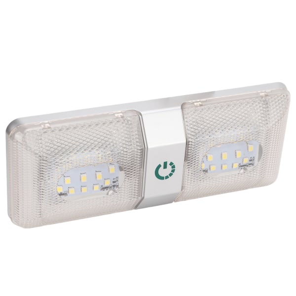 48 LED RV-tak dobbel leselampe - Vanntett og justerbar for bobiler og tilhengere
