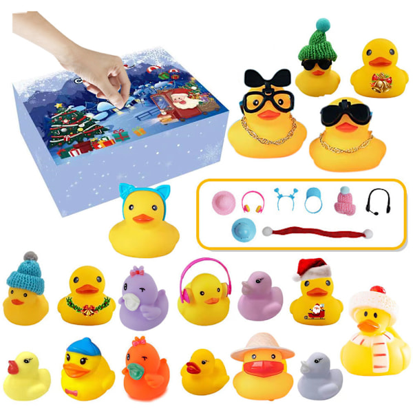 24 countdown blind box, rubber blind box, Christmas toys