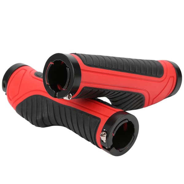 1 Par Gummi Cykel Styre Antislip Greb Mountainbike Styre Greb (Sort Rød)