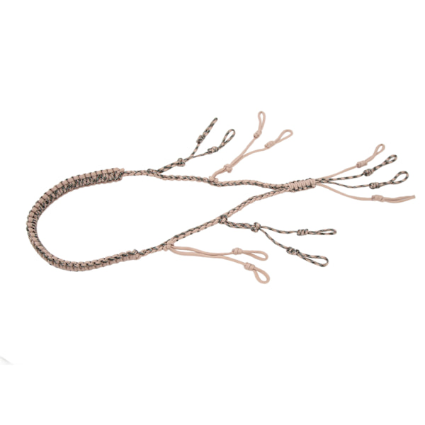 Bärbar Paracord Duck Hunting Lanyard med 12 Calls - Grey Khaki CP Camouflage