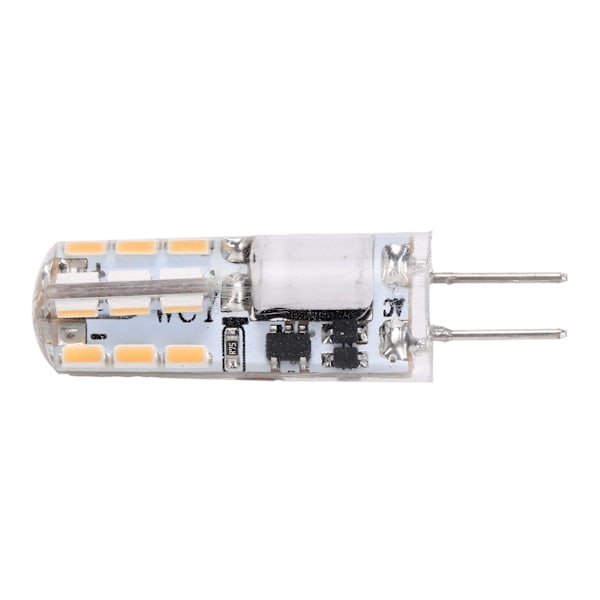 G4 24LED-lamppu 2W 200LM Bi Pin -valo himmennettävä kattokruunuun AC DC 12V (lämmin valkoinen 2700K-3100K)