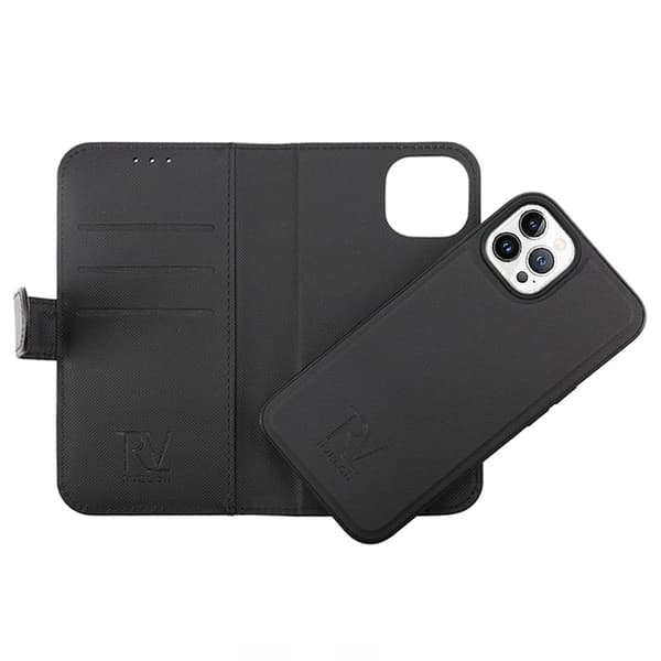 iPhone 14 Pro Max Pungcover Magnet Rvelon - Sort Svart black