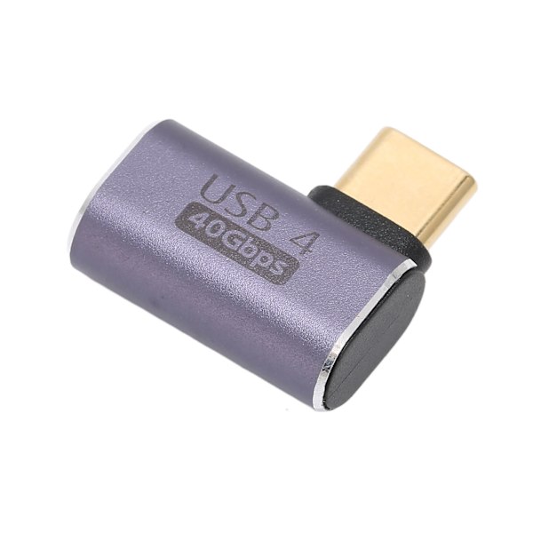 Typ C Mobiltelefonadapter 40GB Hög Hastighet Audio Videoöverföring 100W Maximalt Stöd 8K Vid 120HZ Typ C Hona till Typ C Hane Böjd