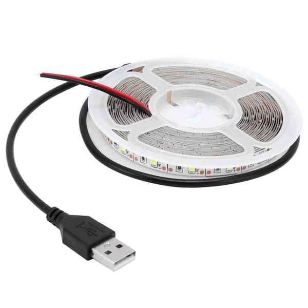 RGB Flexibla LED-strips USB-driven Lågspänning 5V LED-ljusremsa för Sovrum Bar KTV Rött Ljus