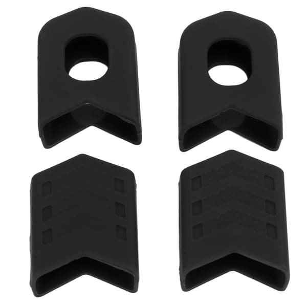 4pcs Crank Boots Durable Portable Effective Protective Compact Stable Lightweight Replaceable Lightweight Bicycle Parts Black