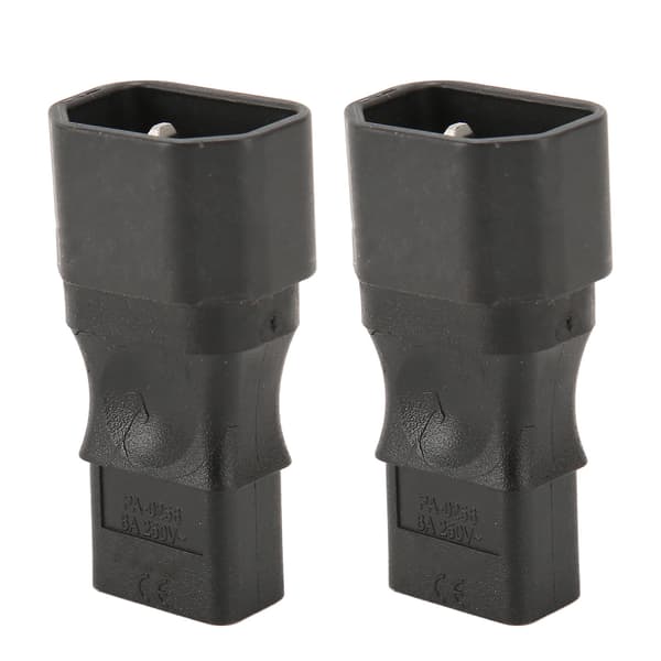 IEC320 C14 til C9 Strømadapter Hann til Hunn 6A 250V Strømkontakt Adapter for PDU Server UPS Sokkel 2 stk