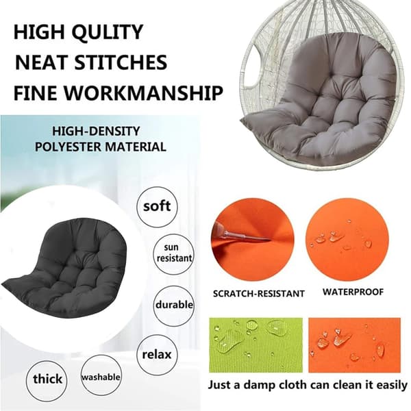 Hynde til hængestol - Stolehynde 80×100 cm[SZ] 3990 2-Pack Grey