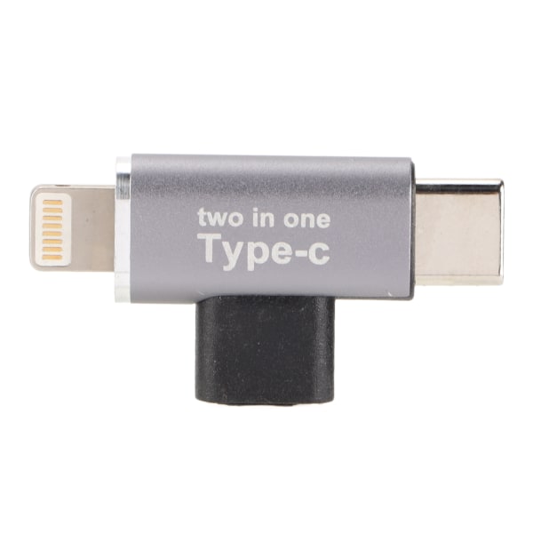 2 i 1 TypeC hona till mikrohane-adapter för IPhone TypeC Mobiltelefon Upgarde-tillbehör (för IPhone TypeC-gränssnitt)