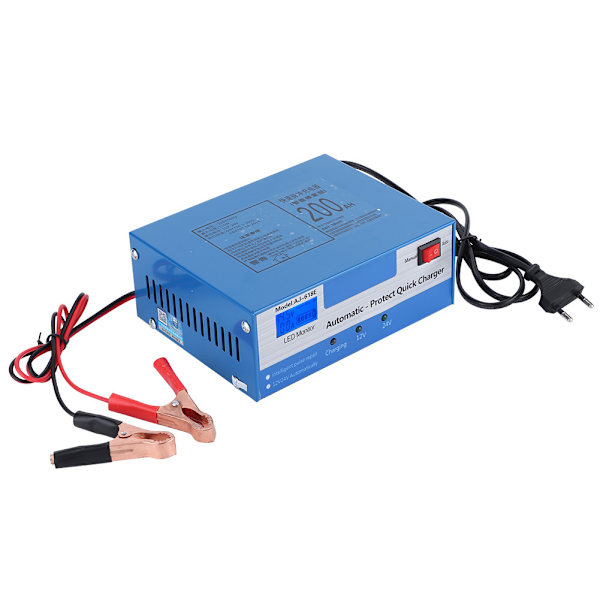 Universal bilbatteriladdare 12V - Reparation och starthjälp för bly-syra lagringsbatterier (EU 150-250V)
