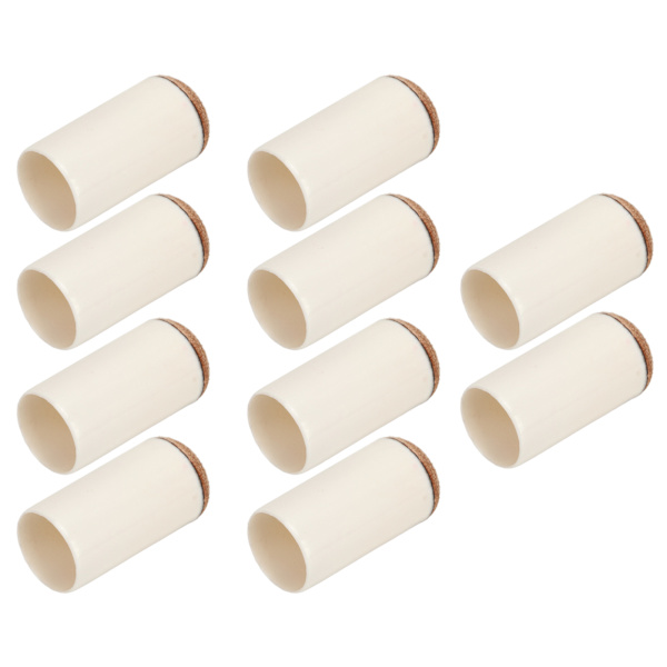 Pool Cue Tip Cover - 10 kpl - Ruskea - Vahva suoja - Kestävä - Kompakti ja kevyt - Biljardi-kepin pääsuoja poolin ystäville - 12mm/0.5in