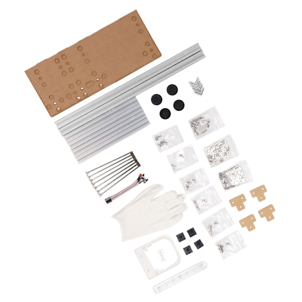ATX Computer Åbent Kabinet Beslag God Varmeafledning Støtte 4 PCI Slot Farvet Aluminium Legering DIY Bare Ramme til Hjem Sølv