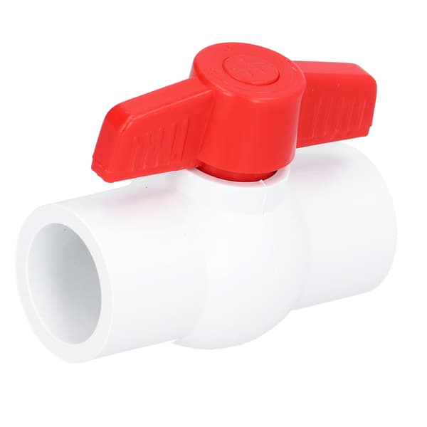 PVC Kuleventil Stengeventil med T-håndtak Hagevanning Rørleggerarbeid Rørfittings (DN15)