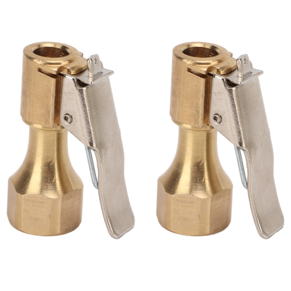 2 st Air Chuck Mässing Inre Gänga Däckpumpmunstycke Koppling Universal för Luftpump