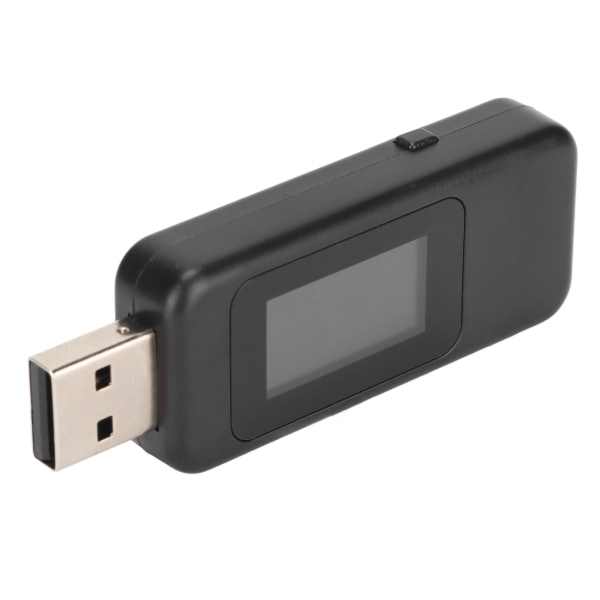 USB-tester Multifunksjonell Slå av Lagre funksjon Digital LCD-skjerm Spenning Strøm Sikkerhetsmåler