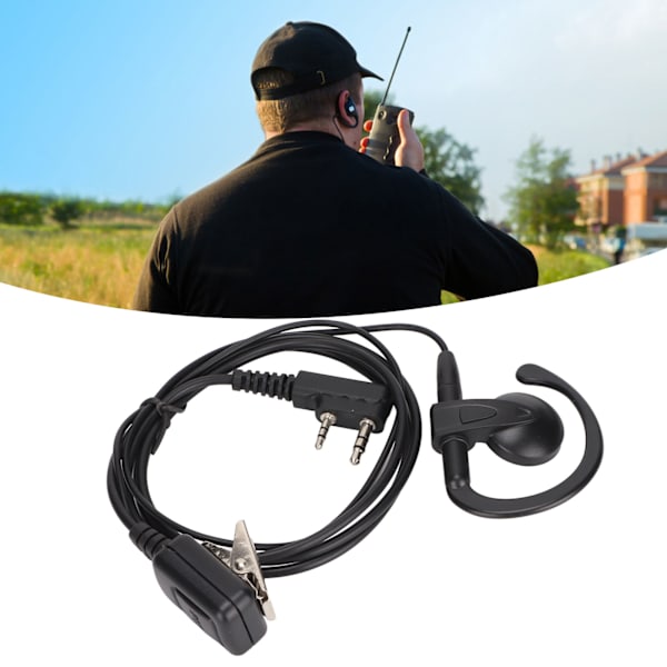 G Form Walkie Talkie Headset med Mikrofon til Kenwood Baofeng