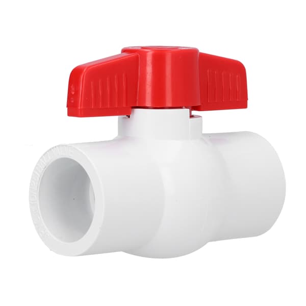 PVC Kuleventil Stengeventil med T-håndtak Hagevanning Rørleggerarbeid Rørfittings (DN15)