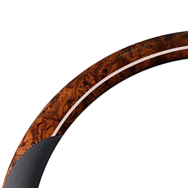 Karbonfiber rattdeksel i kunstskinn - brun
