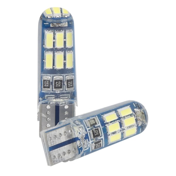 2 kpl Auto Wedge -selvitysvalot Vilahtava Strobe Vedenkestävä RGB Pieni Lamppu Polttimo Valkoinen