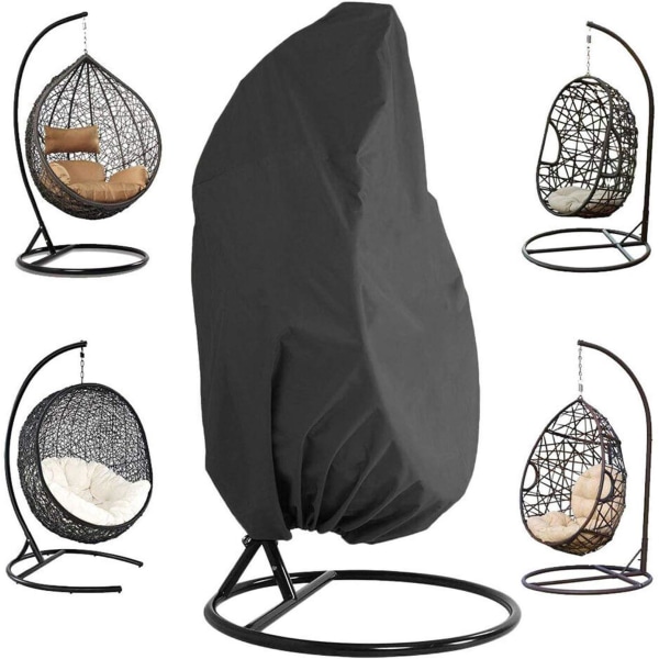Vedenpitävä ripustettava tuolin cover ulkokäyttöön, tuulenpitävä UV-suojattu pölytiivis cover munatuoliin ulkokalusteisiin