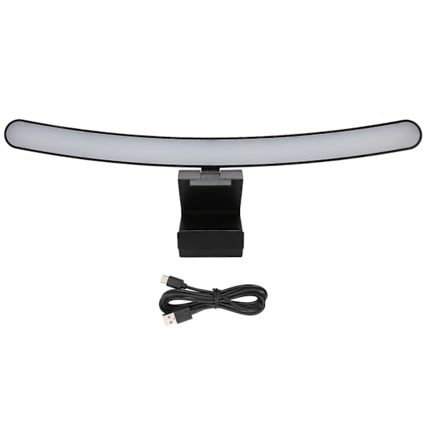 Bue skjermlys for buede skjermer, trinnløs dimming, 3 fargetemperaturer, berøringskontroll, type C, dataskjermlampe for kontor