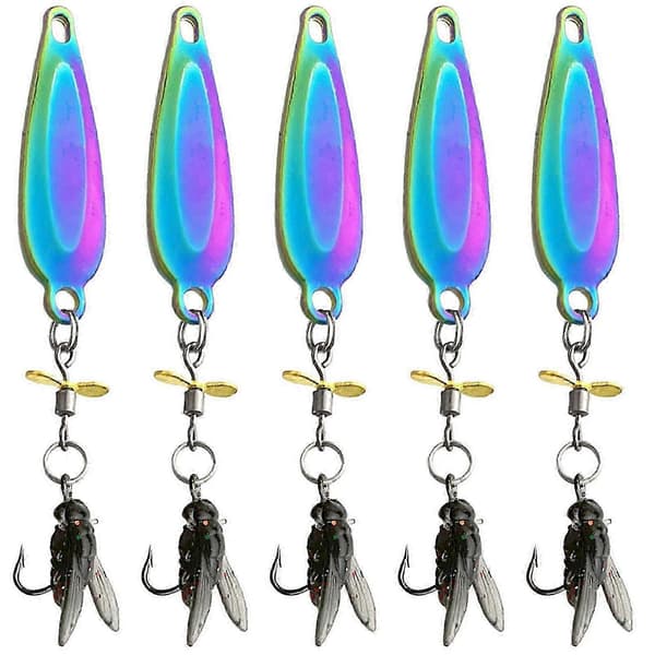 5 st Bionisk Flugfiskedrag 2025 Metallpropellerbete Multicolour Small size