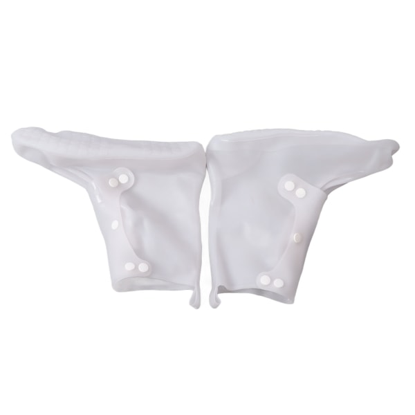 Vanntette gjenbrukbare PVC-regnskotrekk for menn og kvinner - Hvit M