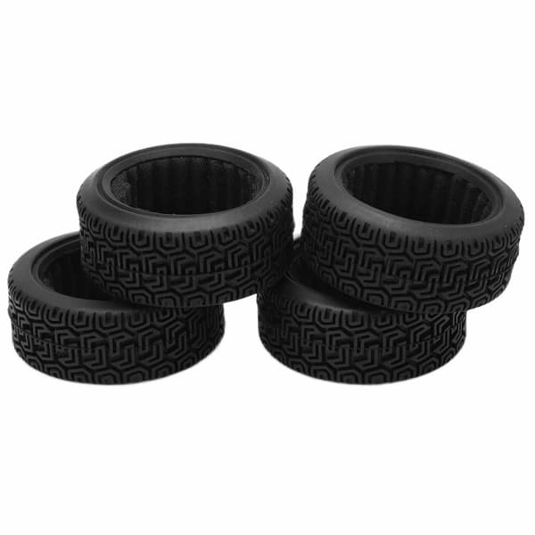 4 stk RC bilrace dæk Gummi hjul opgraderingsdele til 1/10 Flat Running Drift Tilbehør