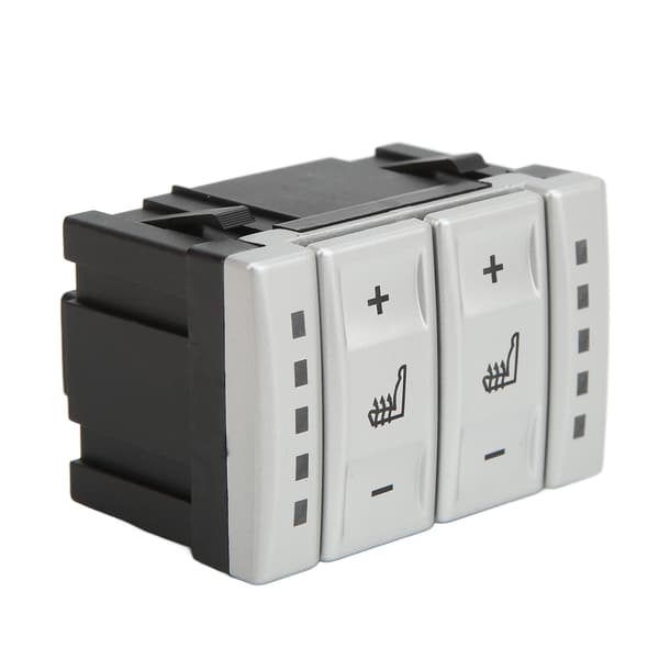 Bilsete Varmeknapp Bryter Sølv BS7T19K314AB ABS Erstatning for Ford Galaxy