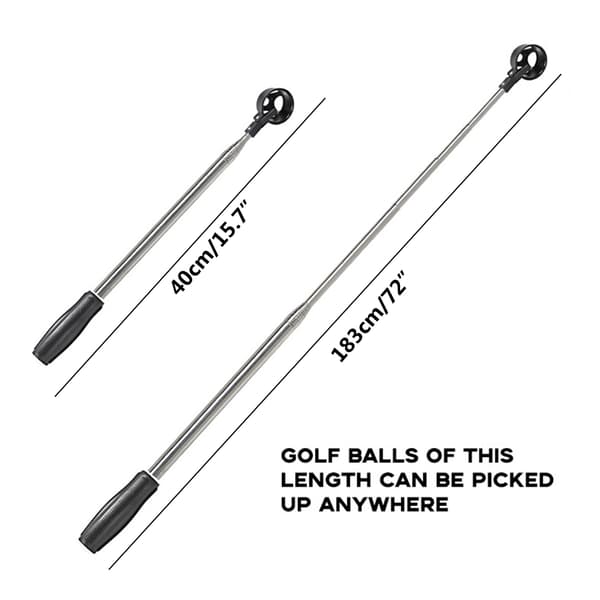 Teleskopisk Golfboldopsamler i Rustfrit Stål