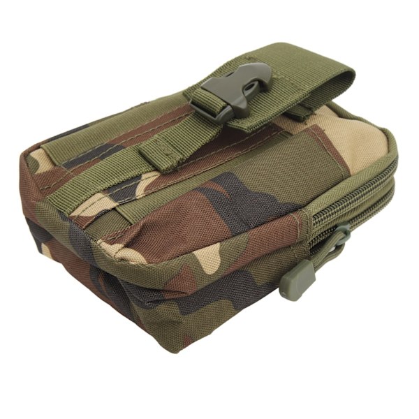 Flexibelt midjepaket med flera fickor för löpning, cykling och resor - Jungle Camouflage
