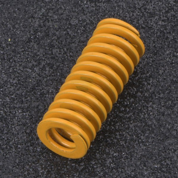 2 stk OD 10mm ID 5mm Høy presisjon stål gul mindre belastning mugg die fjær (TF10*60mm)