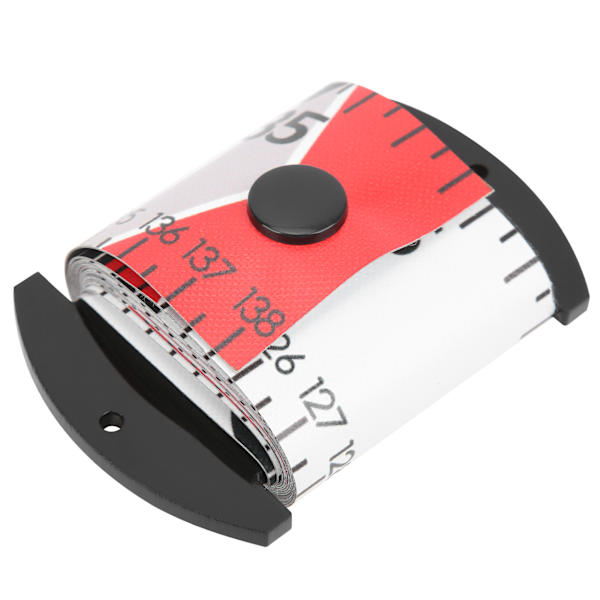 138x5cm Fiskmätningslinjal Fiskmätband Vattentätt Fiskemätningsverktyg Röd
