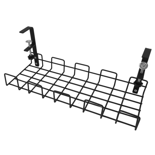 Under Desk Cord Organizer Iron Drilling Free Sturdy Standing Wire Management Tray Cable Rack Tray