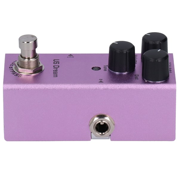 Elgitarreffektpedal US Dream Distortion Mini True Bypass Lila DC 9V JDF-4