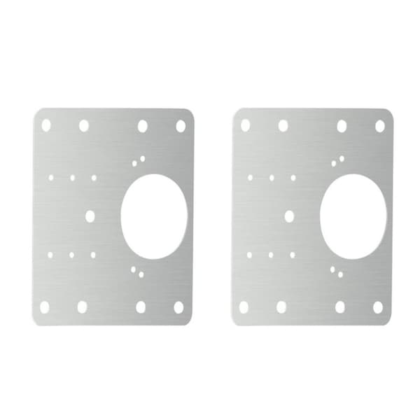 Reparationsplade til hængslede møbler 9x9 cm rustfrit stål 2-pak[SZ] 2-pack 63