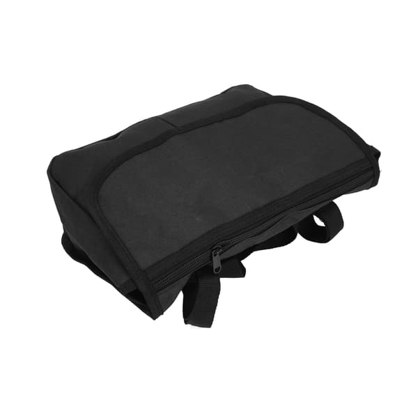 Walker Bag 600D Encrypted Polyester Fabric 3 Large Pockets Lightweight Scooter Wheelchair Storage Bag Black
