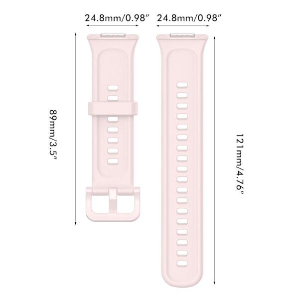 Smart Watch Ersättningsarmband Smart Watch Mjukt Silikonarmband för FIT2 Rosa