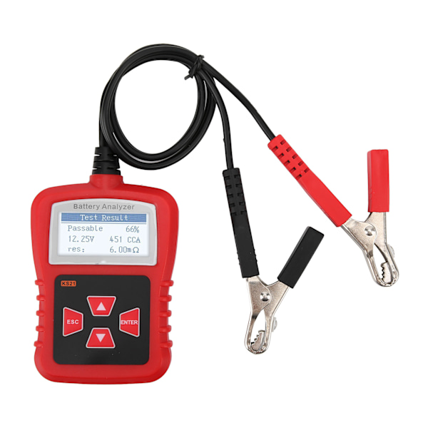 12V Batteritester til biler og motorcykler
