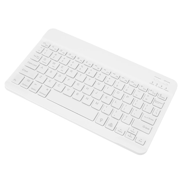 Mini Trådlöst Tangentbord Bärbart Mini Trådlöst RGB Bakgrundsbelyst Lätt Anslutning Bärbart Tangentbord för Telefon Surfplatta Laptop Vit