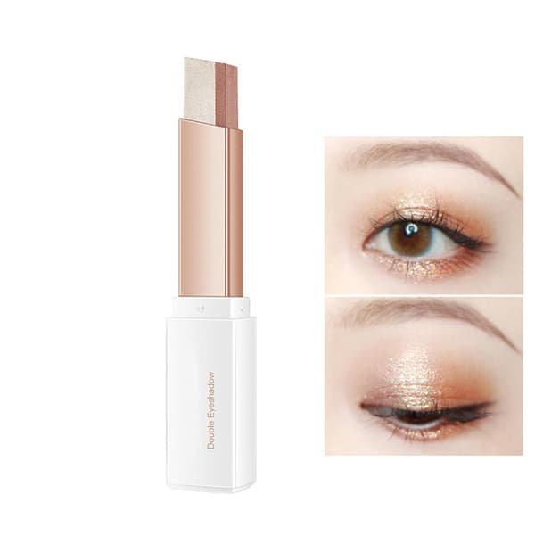 Tvåfärgad ögonskuggsstift Vattentät Långvarig Gradient Lat Ögonmakeup 0.1