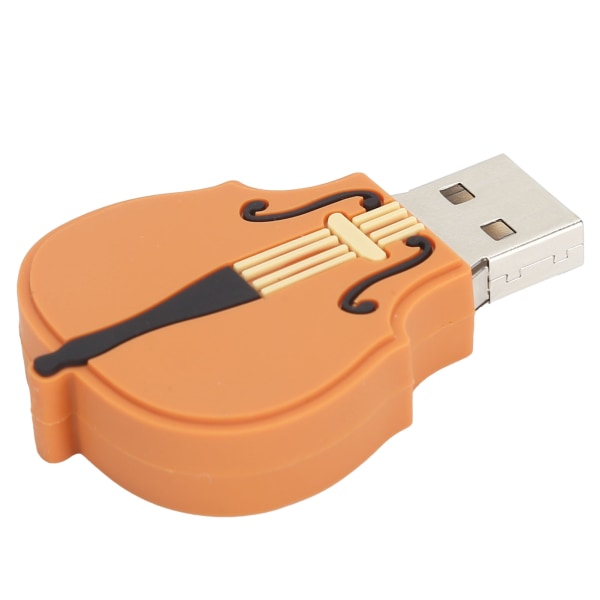 Violinformad USB-minne Söt Hemmakontor USB-flashenhet för Musikdata Lagring 64GB