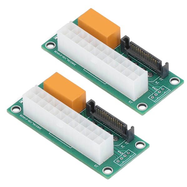 Kaksoisvirtalähteen synkronointistarteri SATA-liitäntä Dual PSU -sovitin 24-napainen kaksoisvirtalähdeliitäntä BTC-kaivurille
